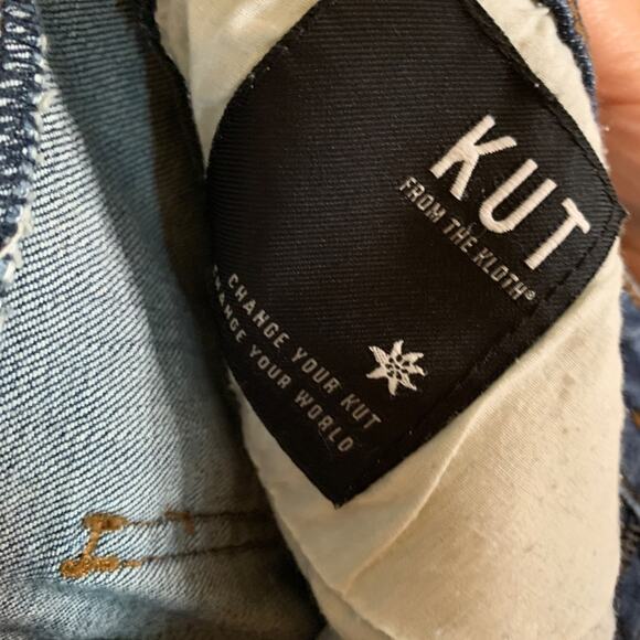 Kut from the Kloth | Dark Wash Reese Straight Ankle Denim Size 2 - Picture 6 of 8